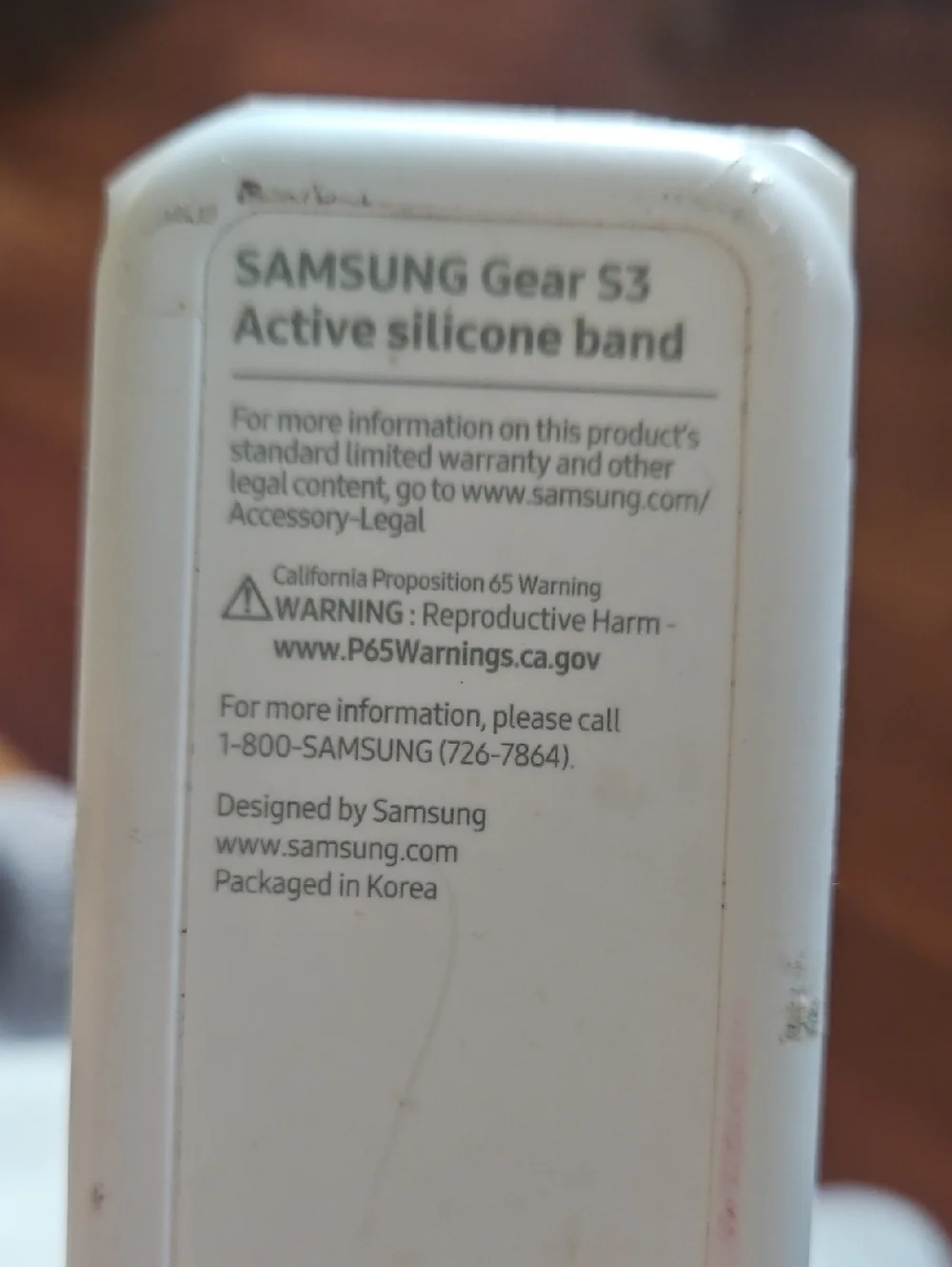 Samsung GEAR S3 Active Silicone Band Black Textured New Sealed